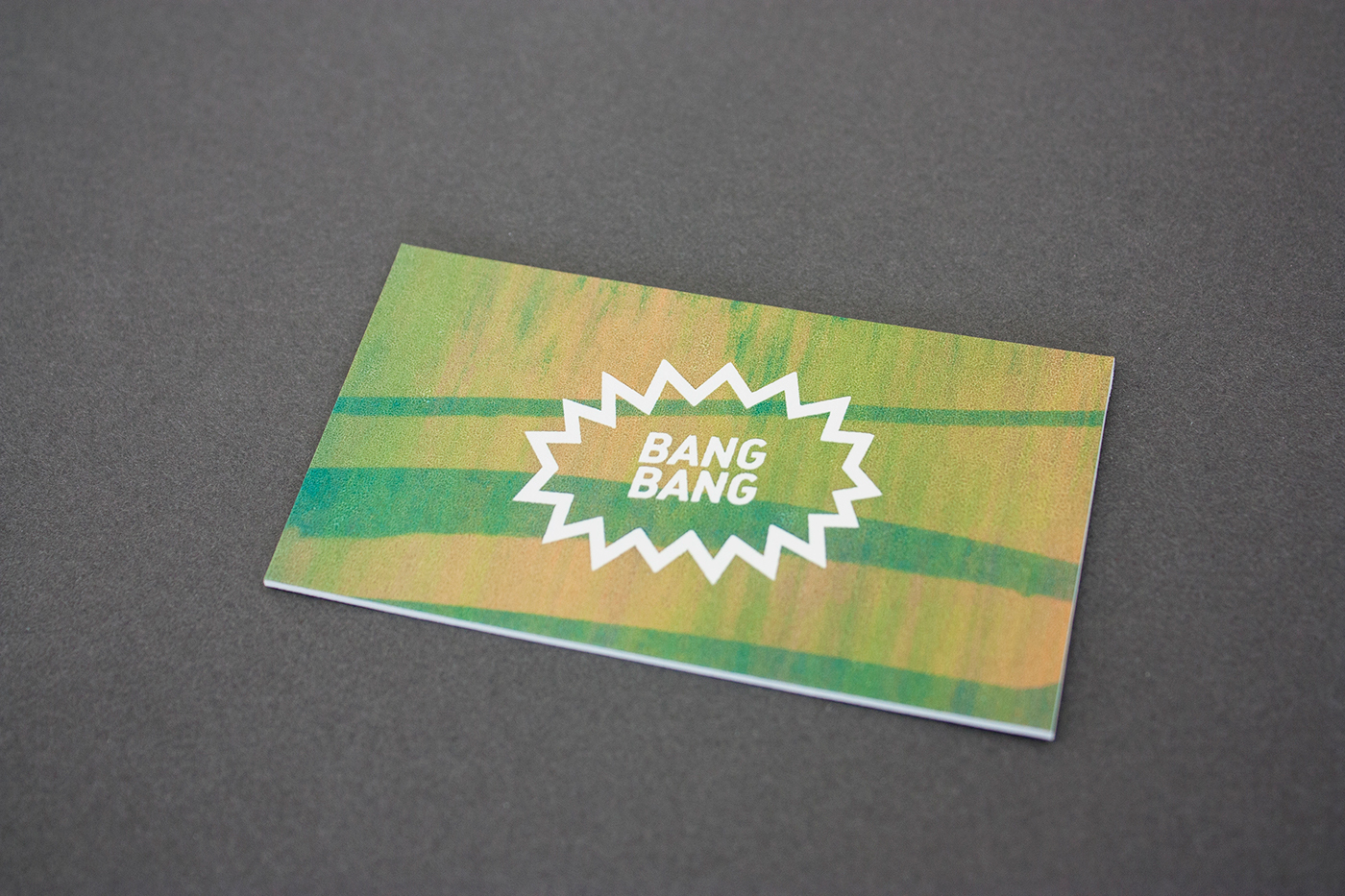 business card Workshop brand card Screenprinting silkscreen screen colors bangbang
