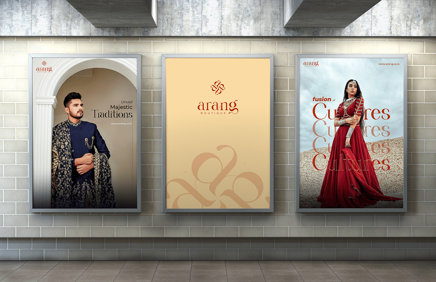 Poster design for advertisement for branding project of a Indian Clothing brand