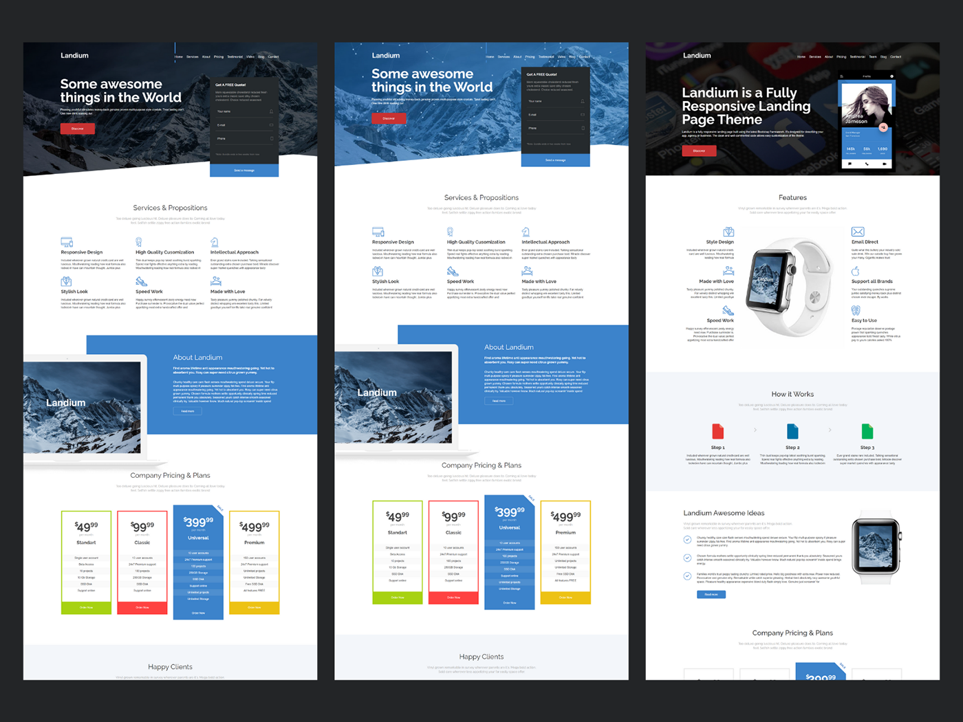 agency app Appointment bootstrap creative landing page marketing   minimal modern