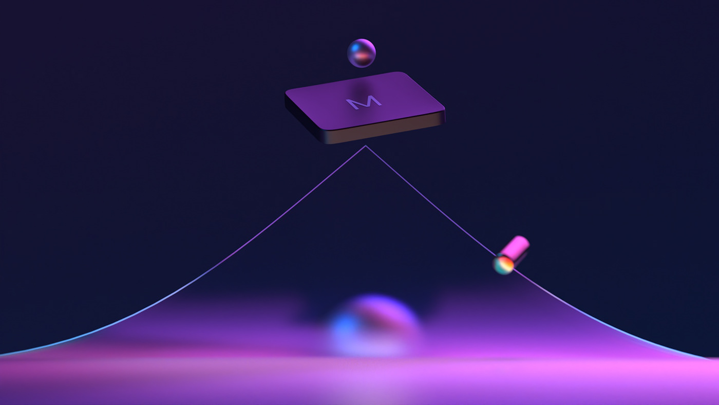 3D abstract c4d colorful Render Shading and Lighting