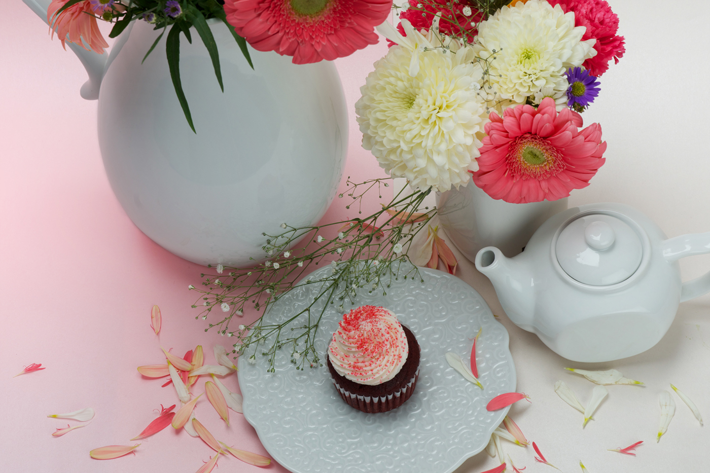 vegan cupcake bakery Flowers French Bouquet Food  restaurant boutique pink chic cake dessert organic natural