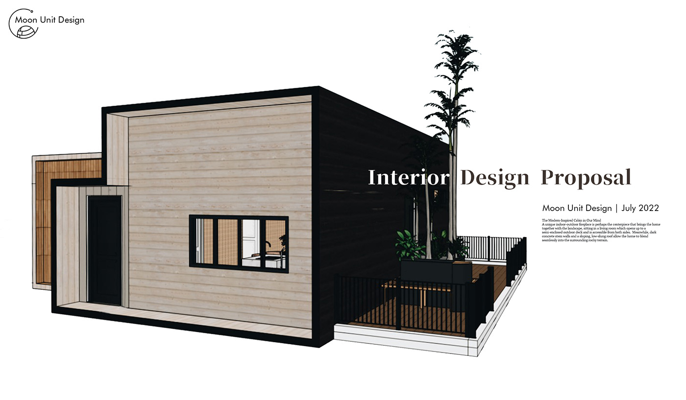 3D cabin design home house modern