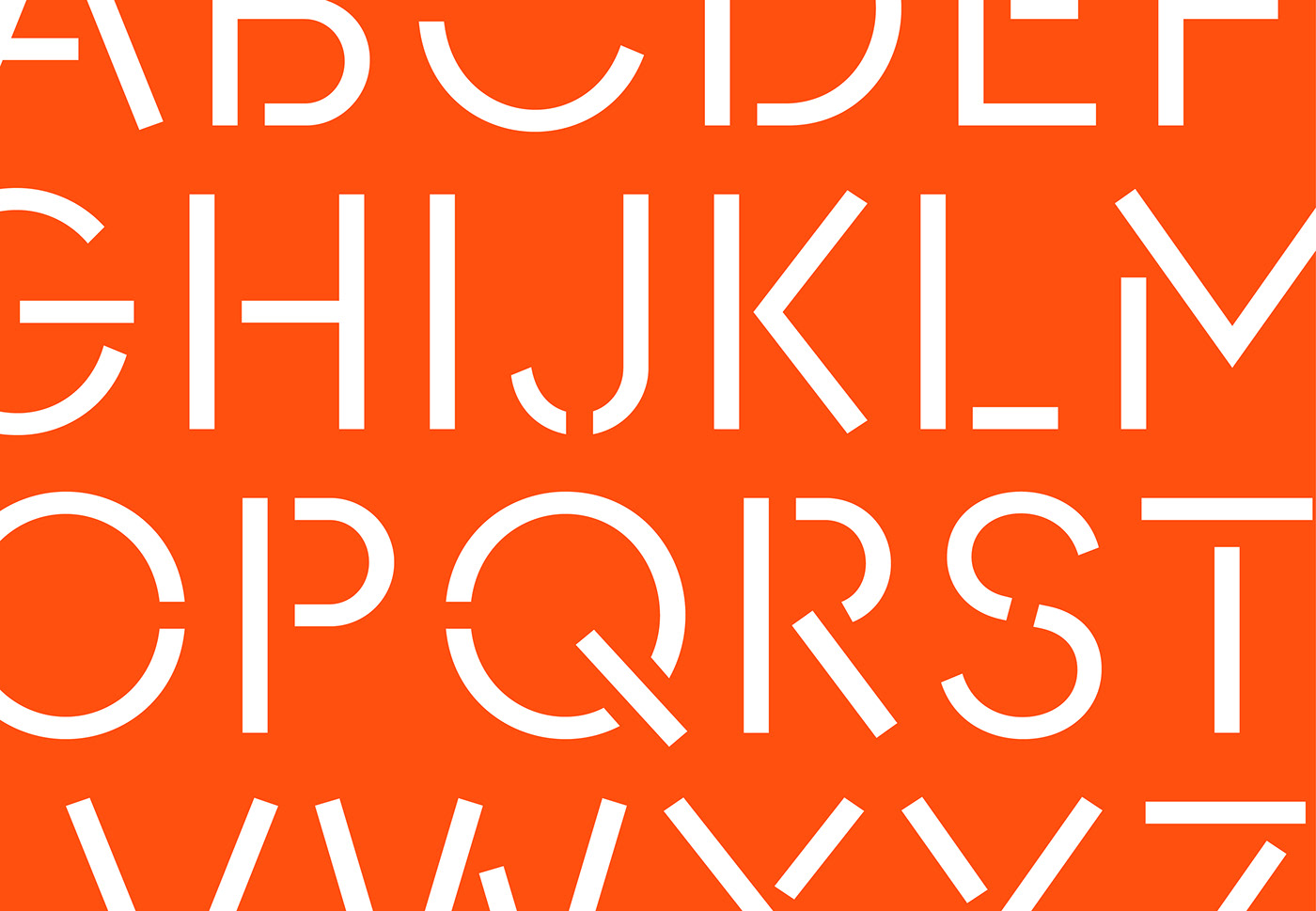 bar restaurant brand identity orange stencil type typography   Signage scotland