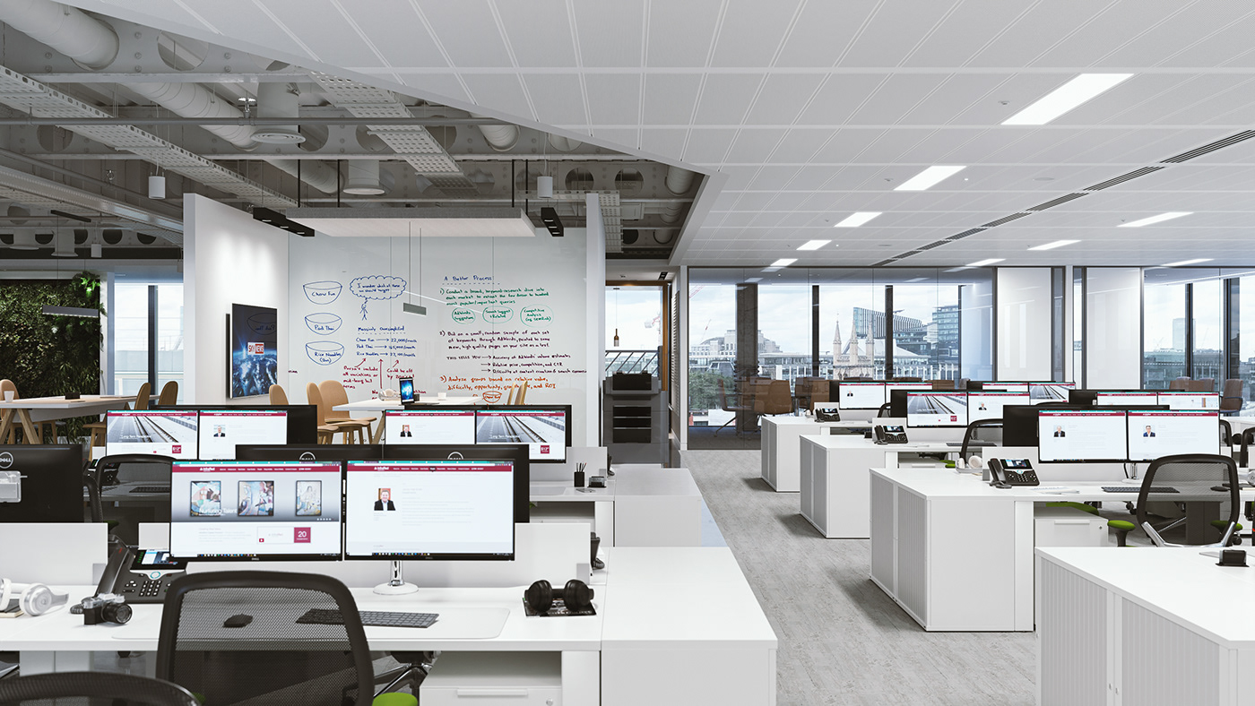 3D CGI Londonoffice officedesign officefit-out rendering