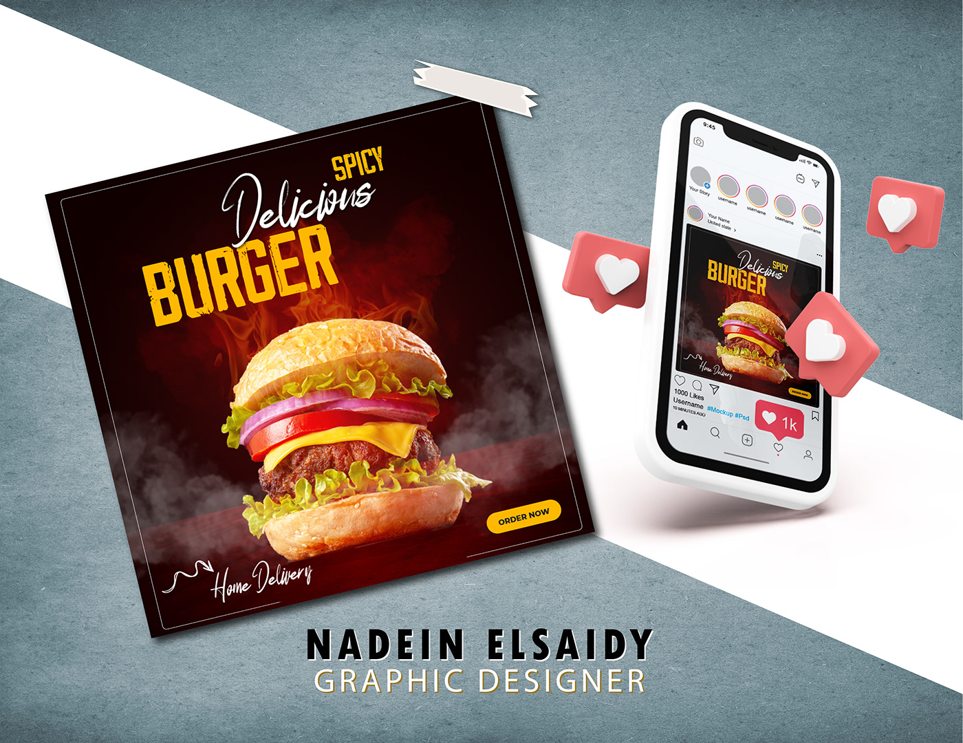 Advertising  burger Fast food Food  hamburger instagram Pizza restaurant social media Socialmedia