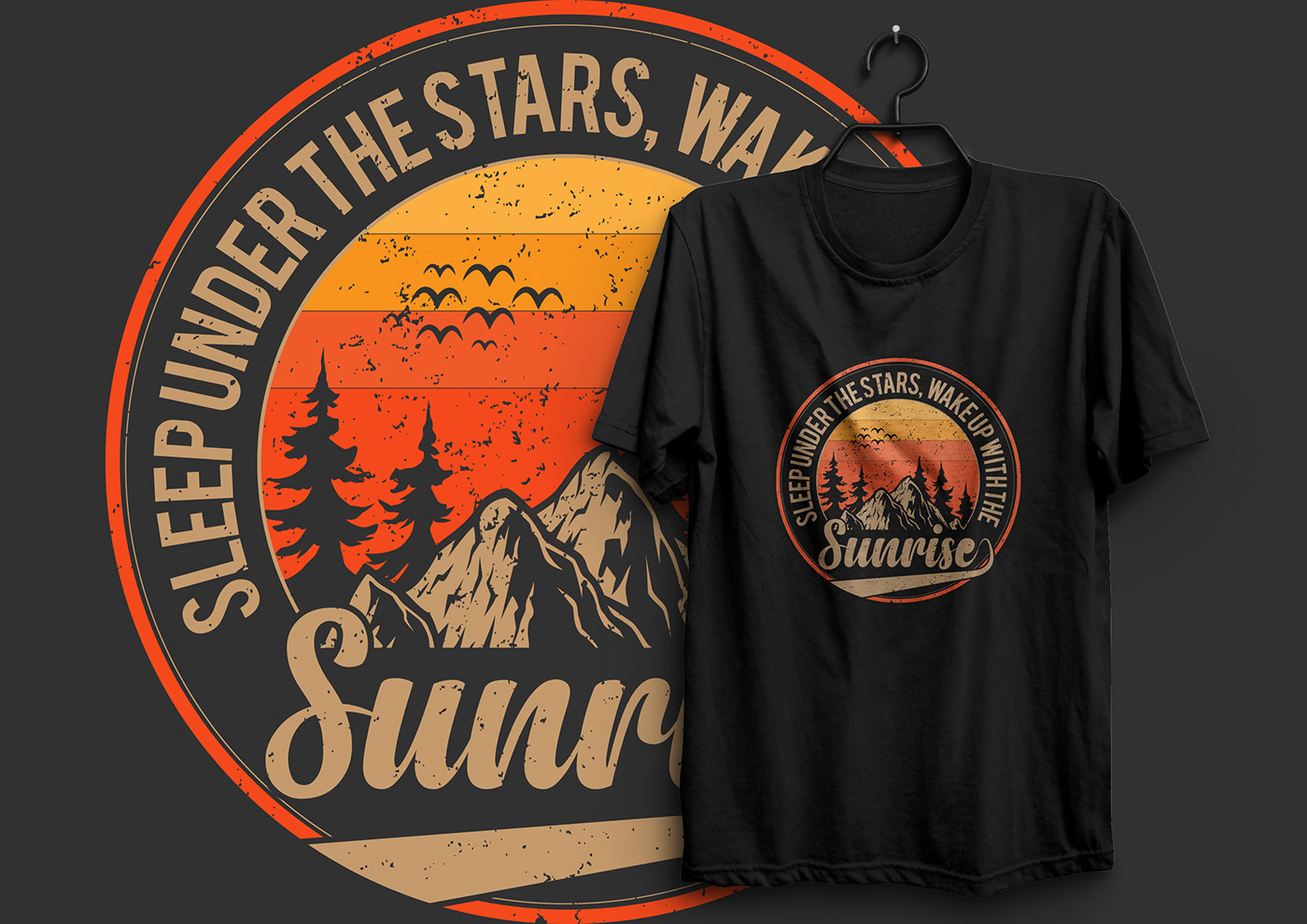 Sunrise T-Shirt Design free t-shirt free design free mockup  download free Outdoor t-shirt design T-Shirt designs png t-shirt
