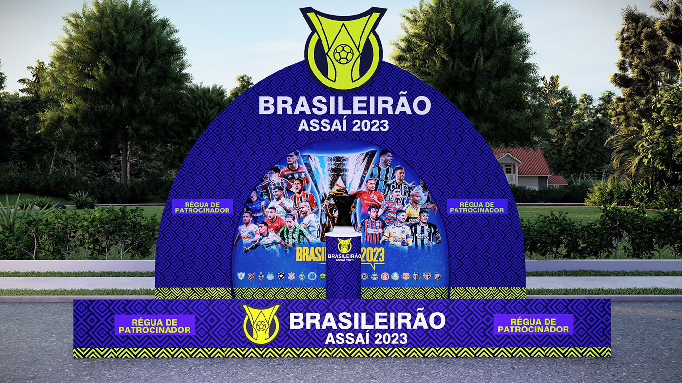 scenography cenografia Brand Design live marketing key visual brand identity brasileirão futebol design gráfico