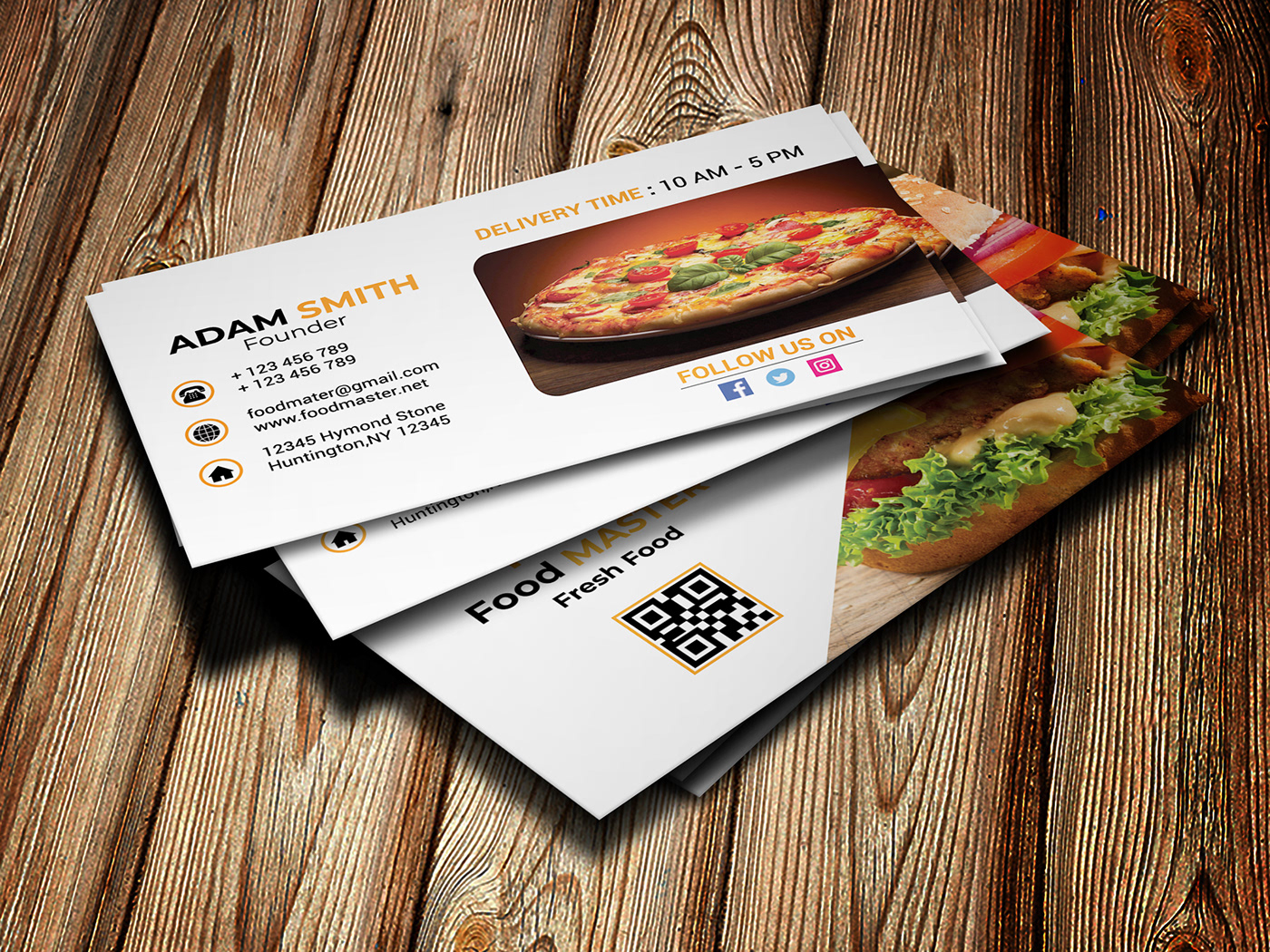 business card Business card design Name Card Design visiting card Name card restaurant Business card Food Business CVard Corporate BVusiness Card print design  branding 