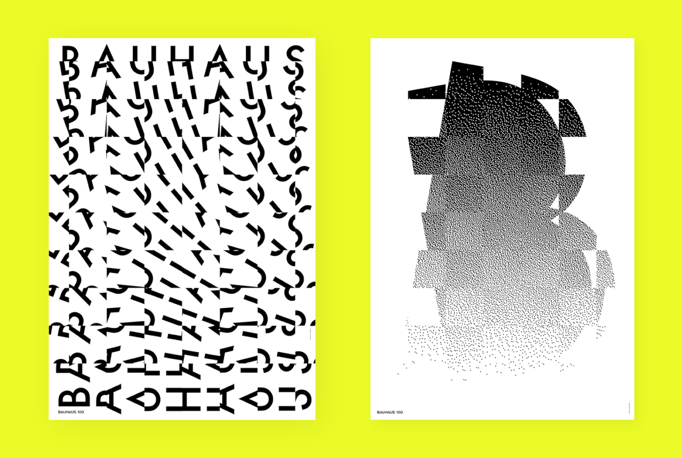 bauhaus poster typesetting kinetic lettering Exhibition  bnw concreteart experimental