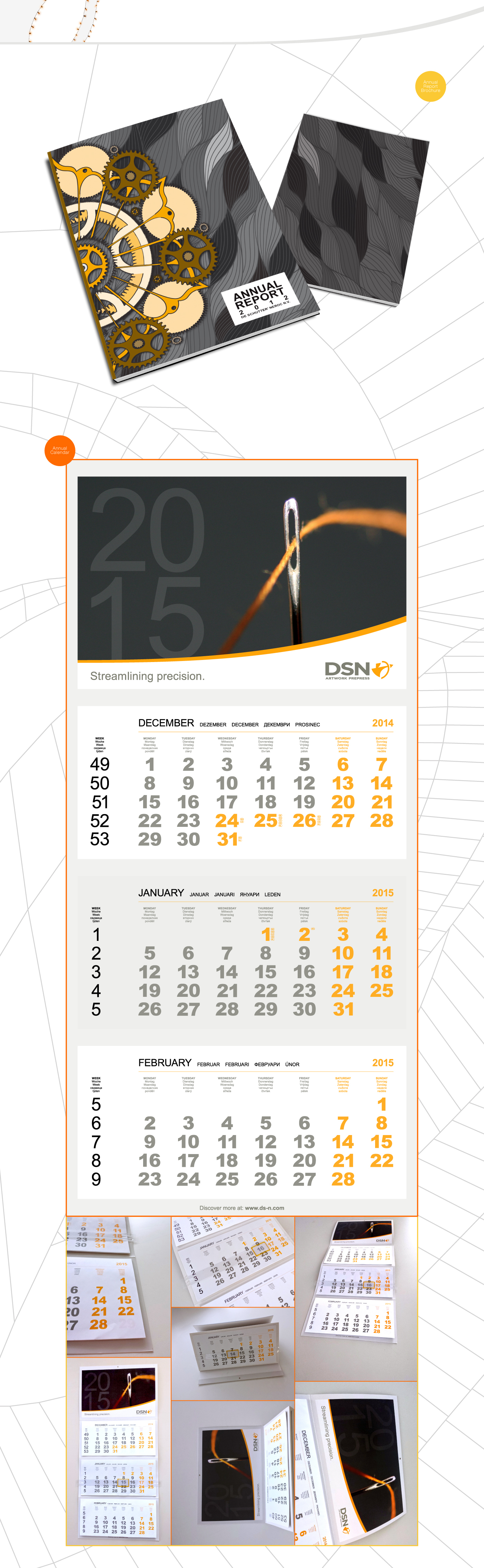 corporate calendar International company Needle