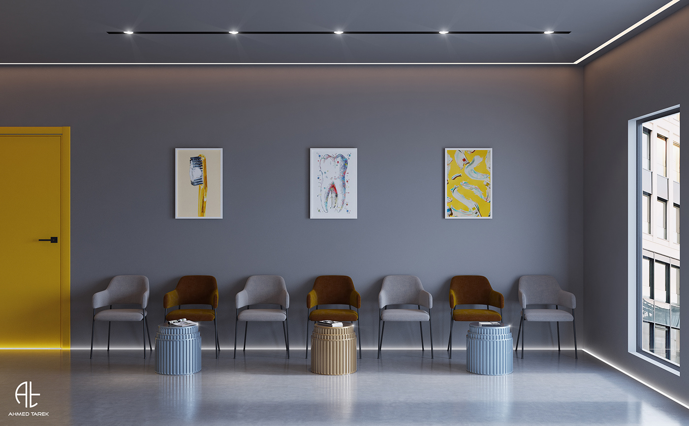 architecture dental clinic design furniture Interior interior design  interiors Logo Design
