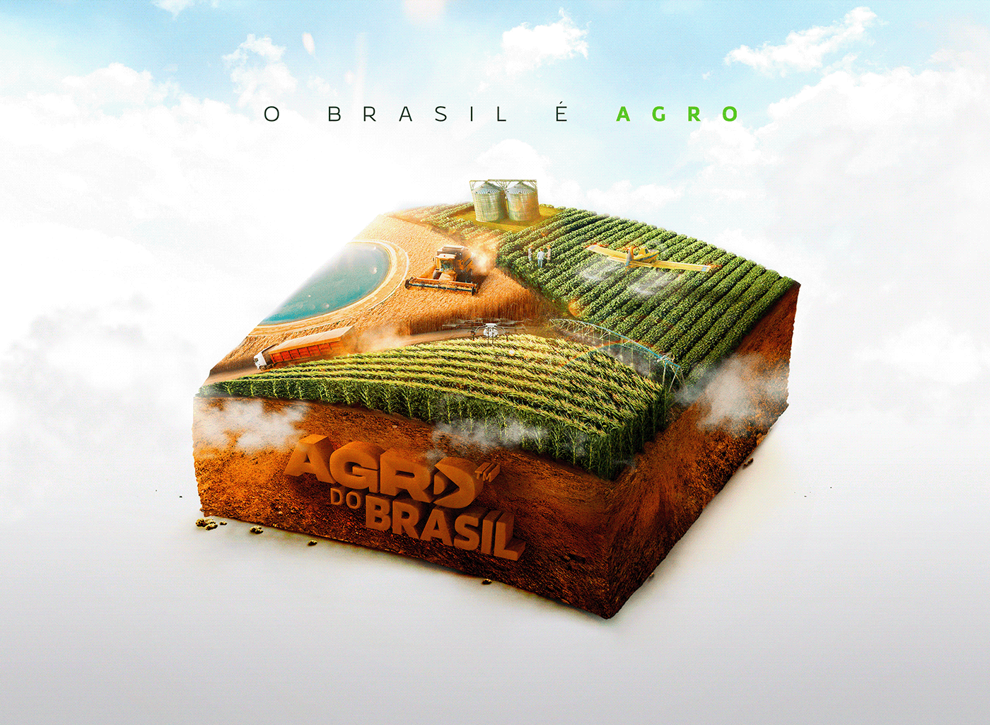 Agro agriculture branding  brand identity concept agricultura bahia retouch Matte Painting campanha