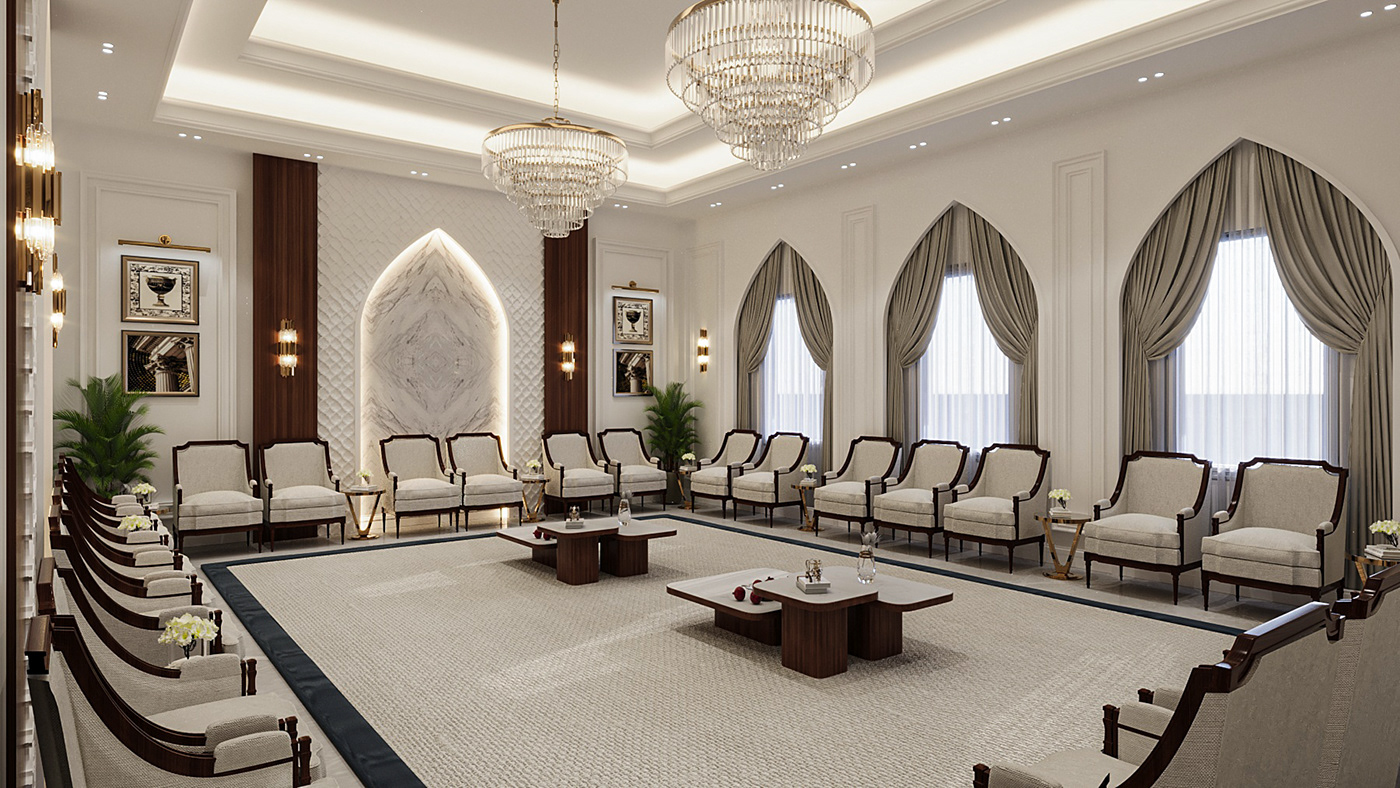 Qatar Kuwait dubai KSA Diwaneya design Interior vray