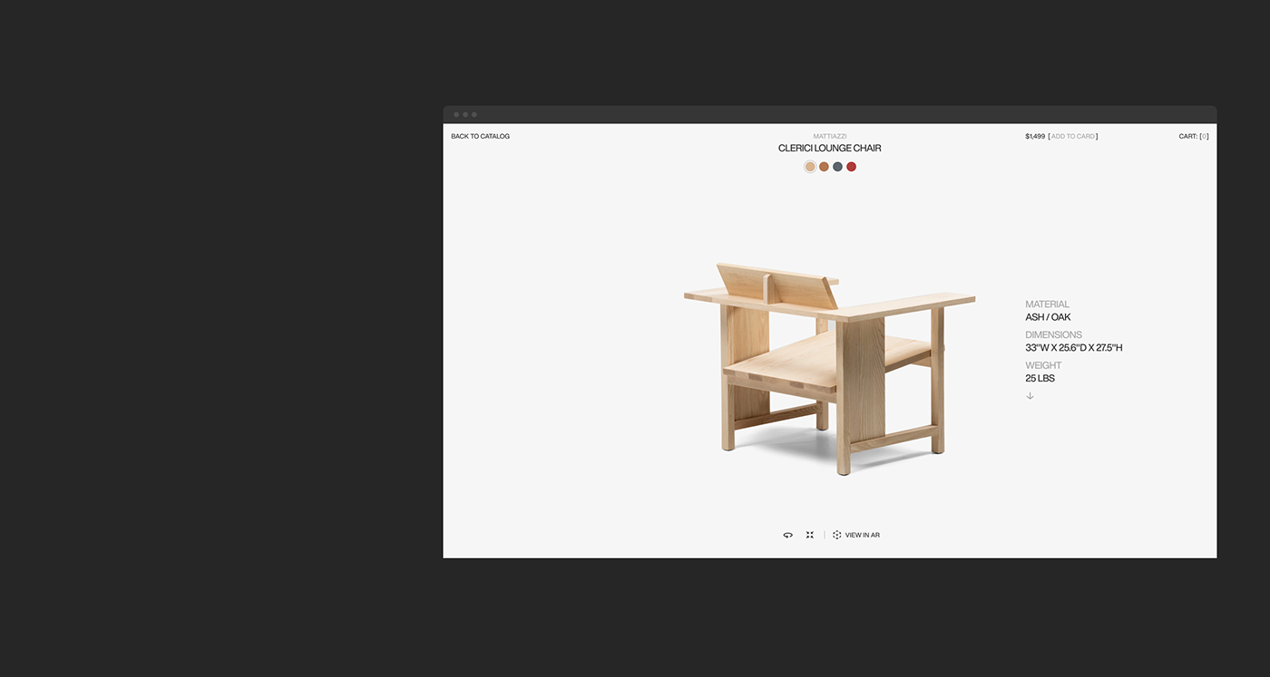 3D animation  artist branding  chair Ecommerce modern product shop Website