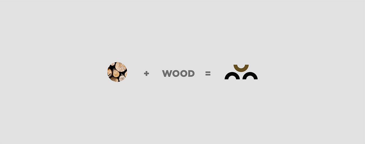 brand identity graphic element Interior INTERWOOD  logo showcase Stationery wood