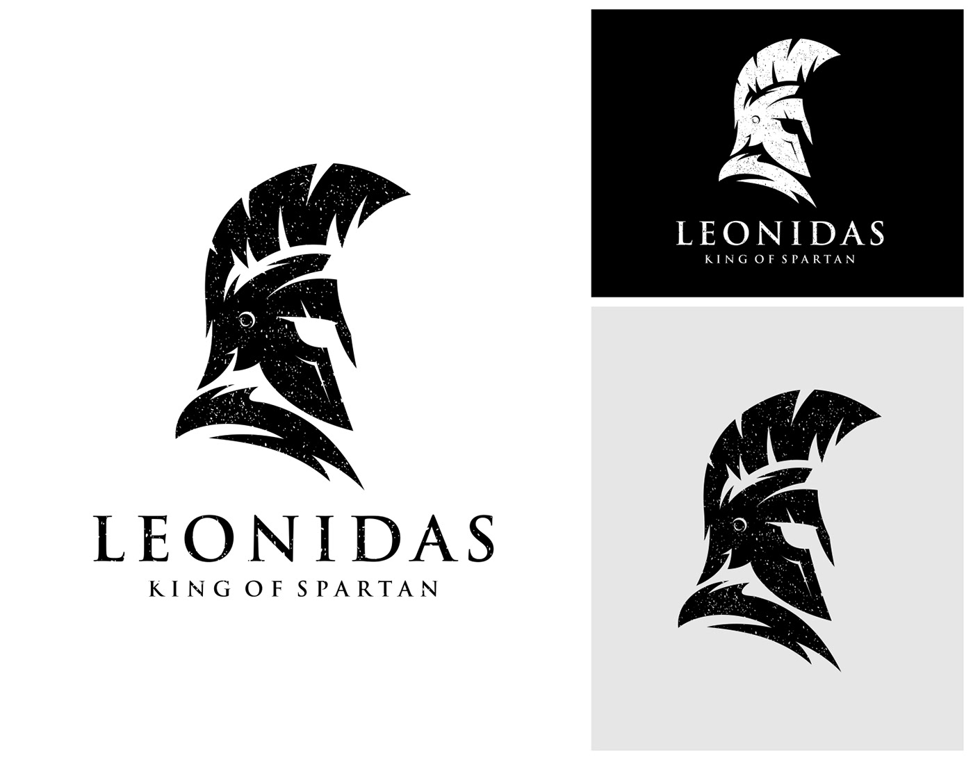 Spartan Warrior Leonidas Logo Design
