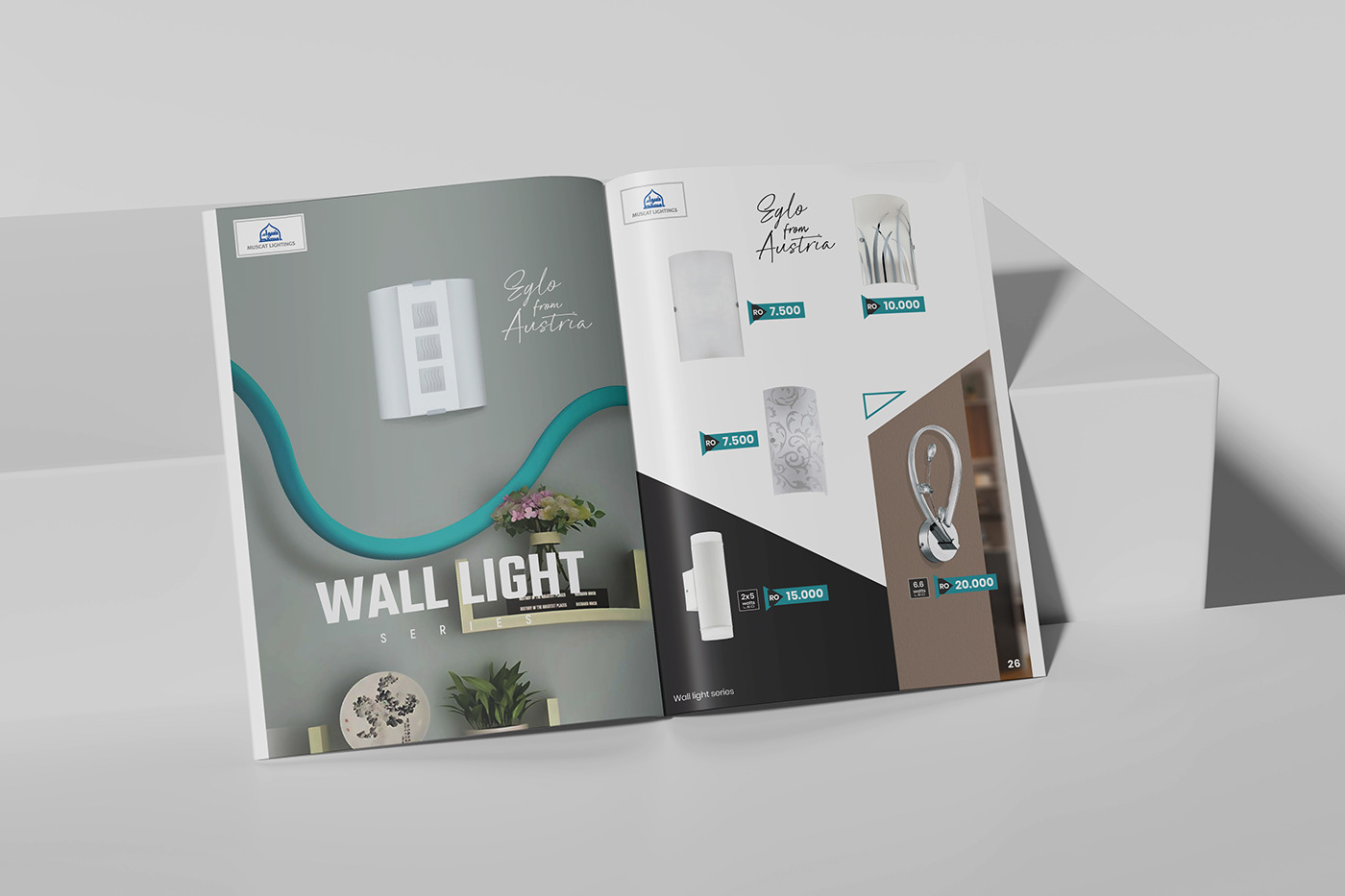 Catalogue catalog branding  magazine lights electronic home decor interior design  art Advertising 