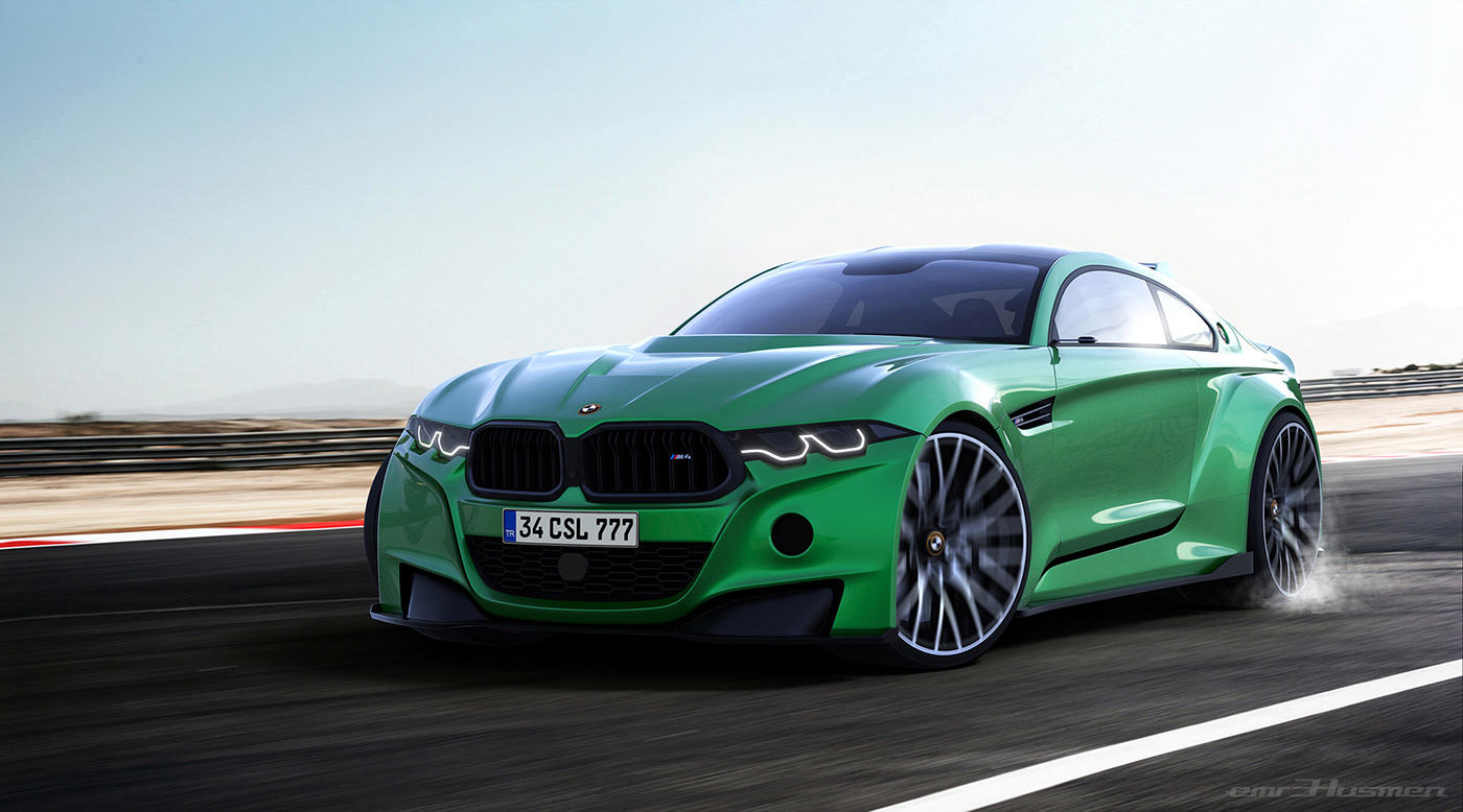 BMW cardesign concept CSL emrEHusmen future m4 m4csl Mpower munich