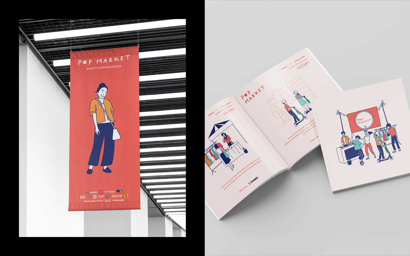 digital design Event Exhibition Design  graphic design  ILLUSTRATION  indonesia Layout market pitustudio poster