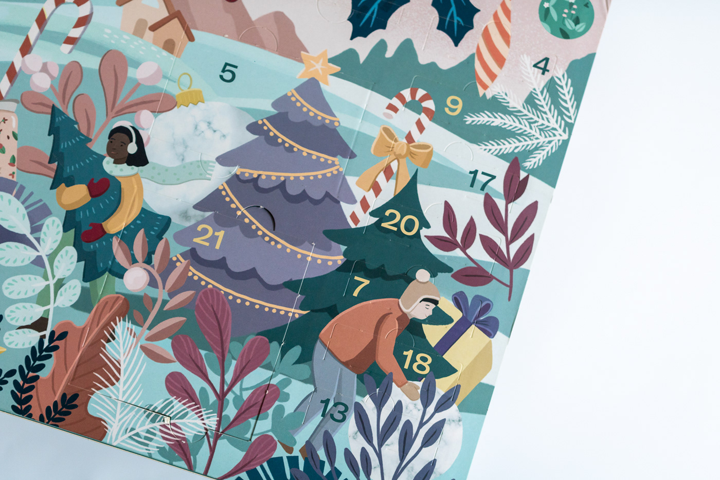 Winter illustration packaging by Asia Orlando