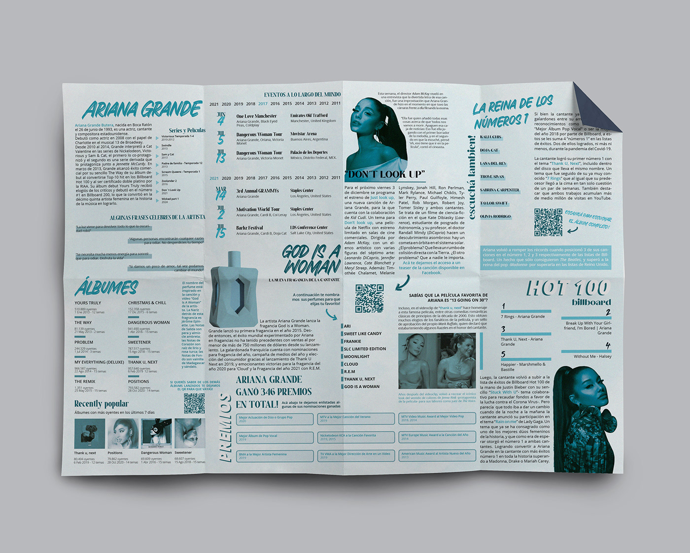 music revista magazine Magazine design poster Ariana Grande editorial editorial design  reviposter pop