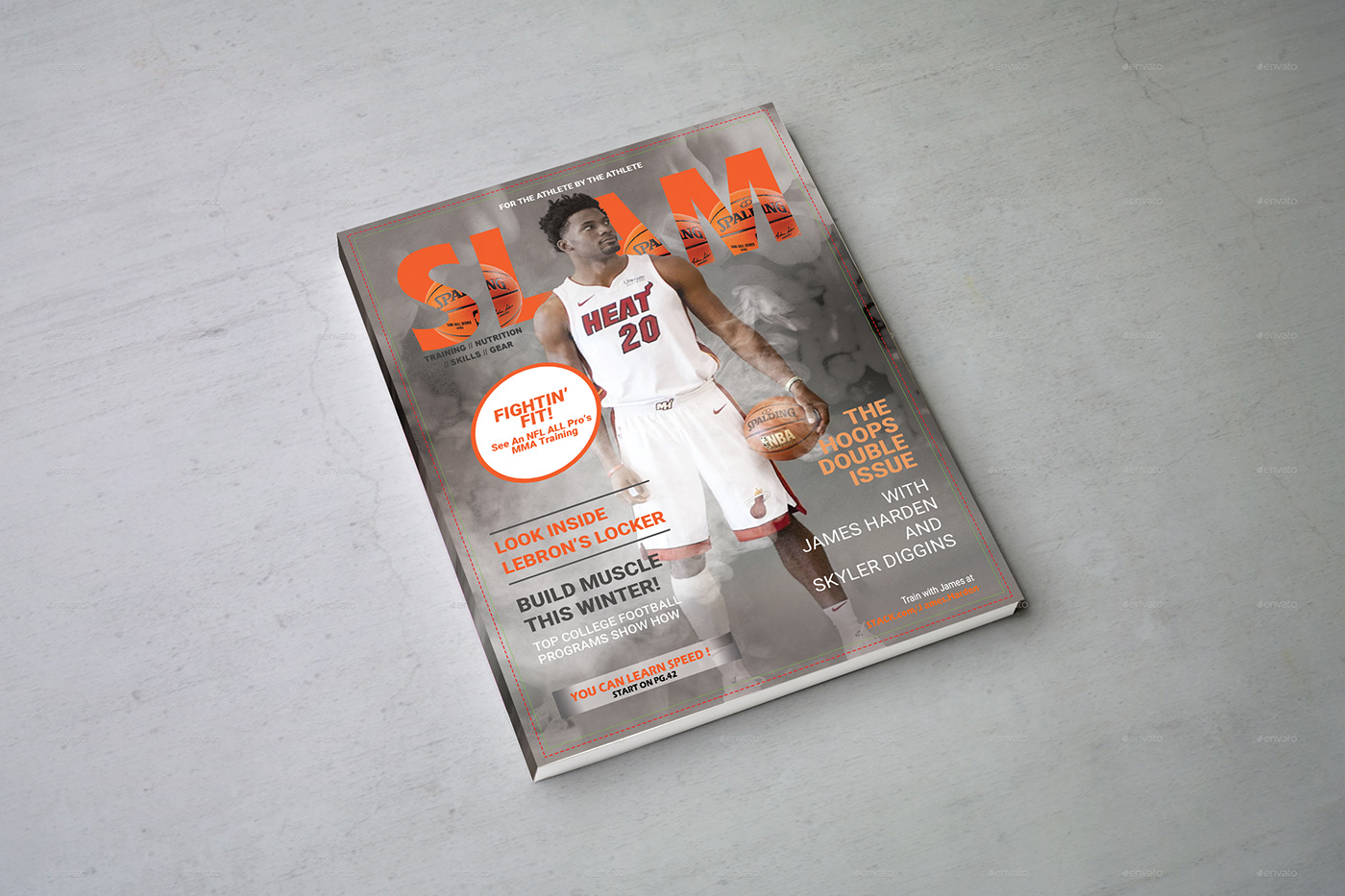 Magazine Cover sports Basetball fiteness athlete basketball