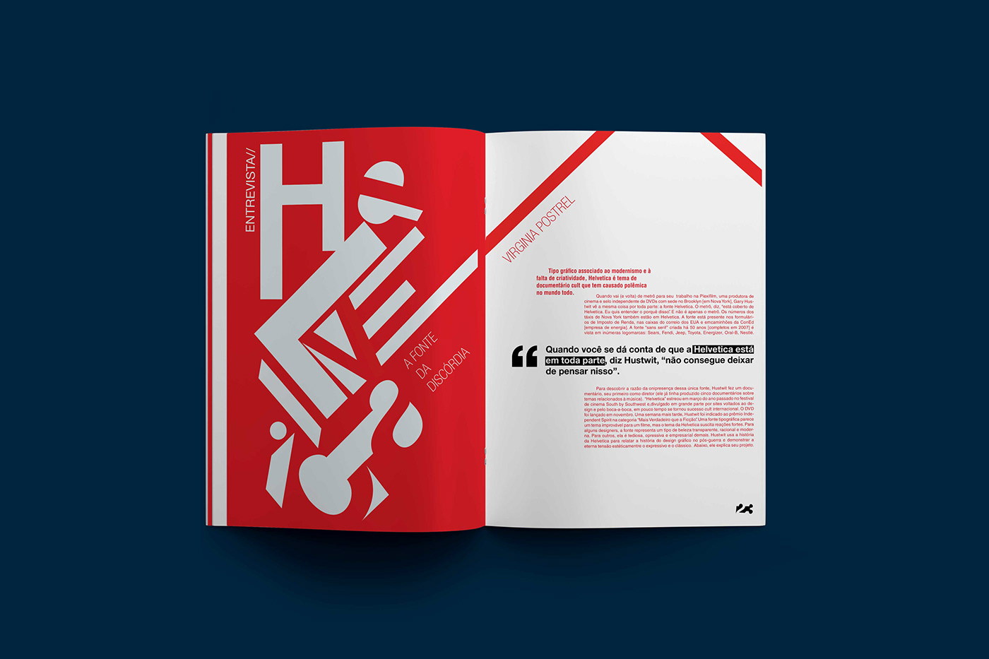 diagramação editorial design  flyer helvetica InDesign magazine print revista