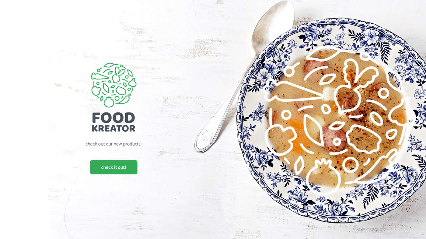 branding  cooking Food  green logo Logotype lublin polska projekt vegetables