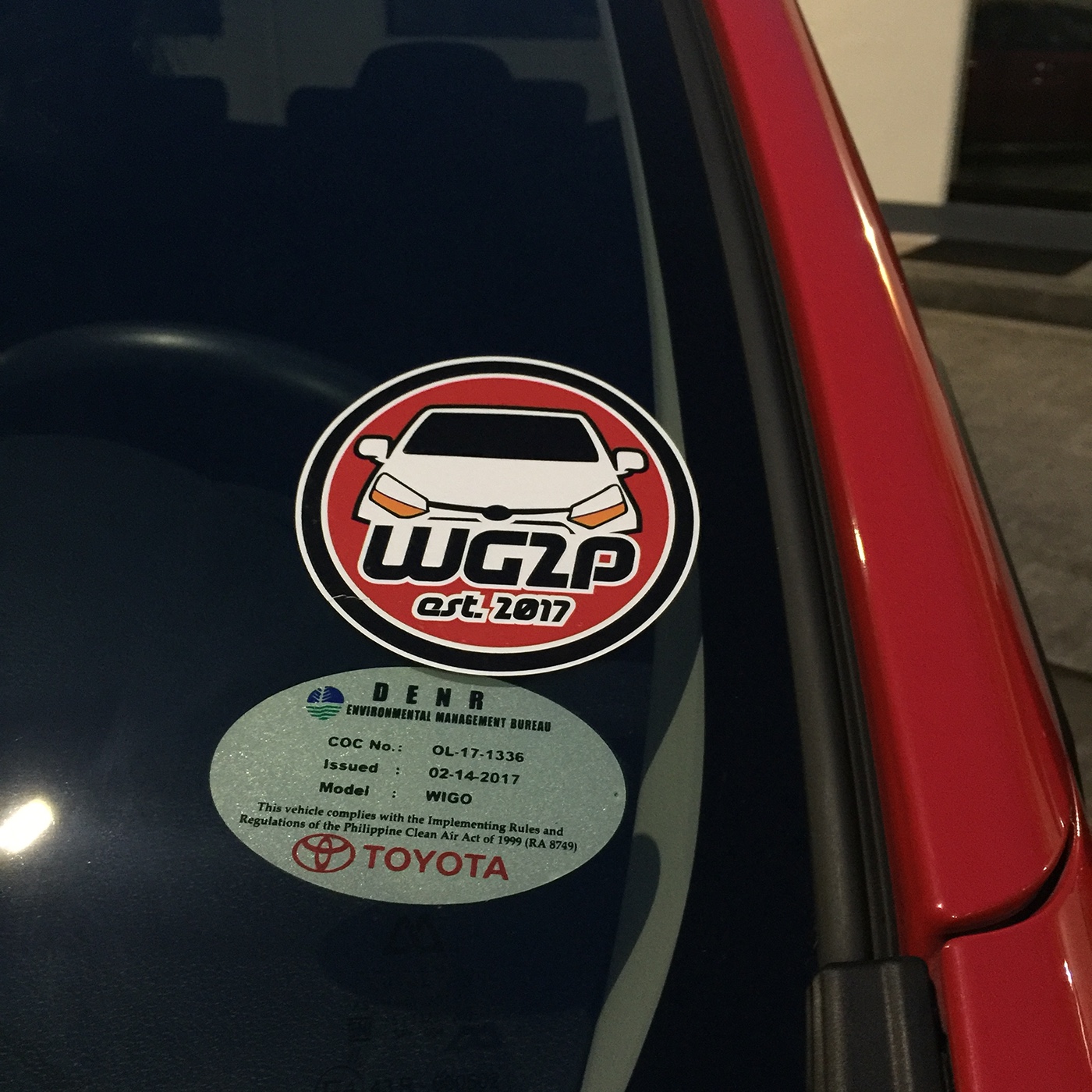 toyota agya wigo Car Club Logo