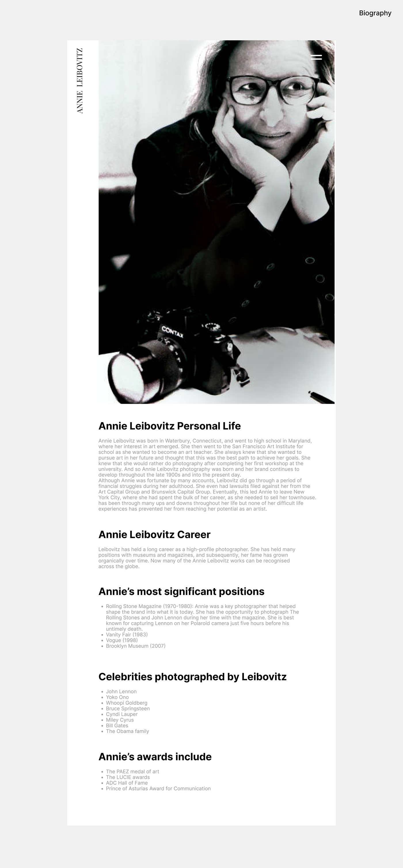 Website Web Design  UI/UX user interface landing page experimental portrait Photography  woman beauty