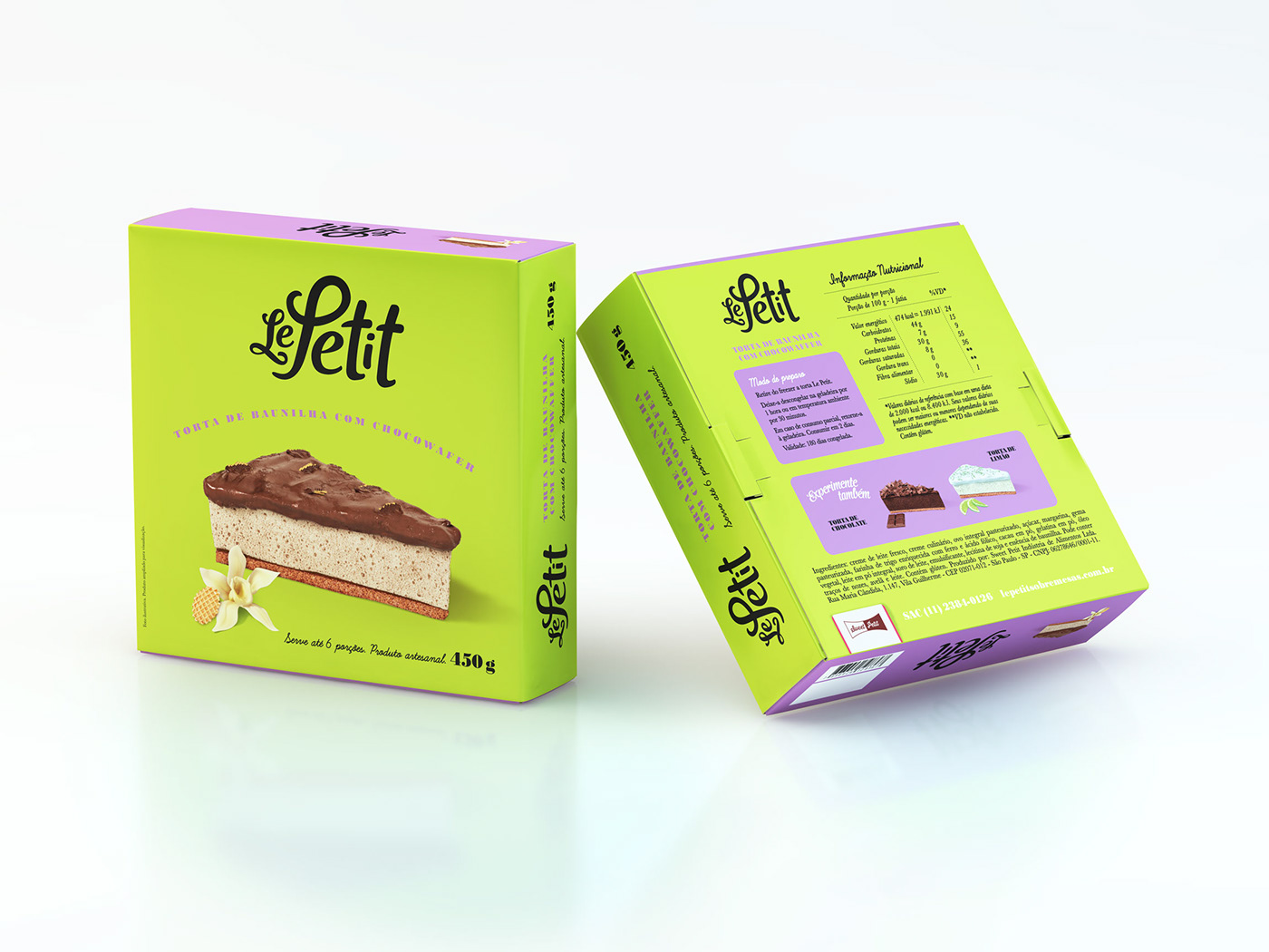 dessert chocolate CGI pie cake pantone box Candy sweet petit line product vanilla Waffer brownie