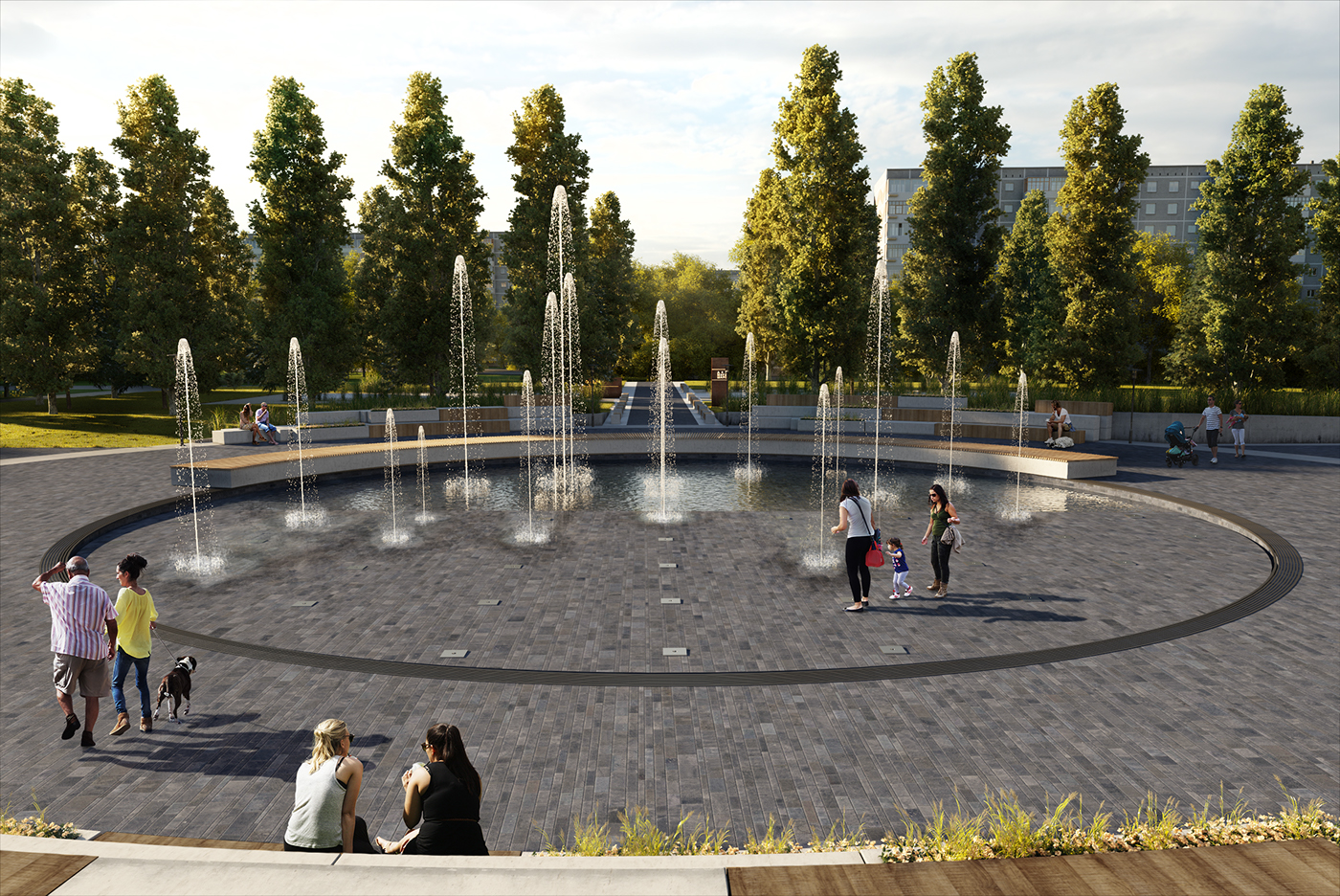 architecture Landscape Design visualization Render Park