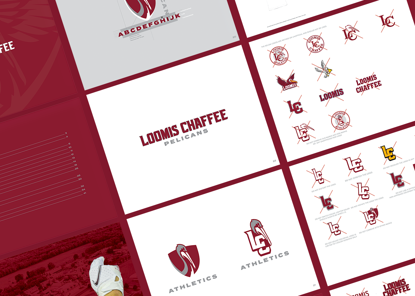 athletics brand Brand Design branding  branding guide identity logo pelicans Prep School