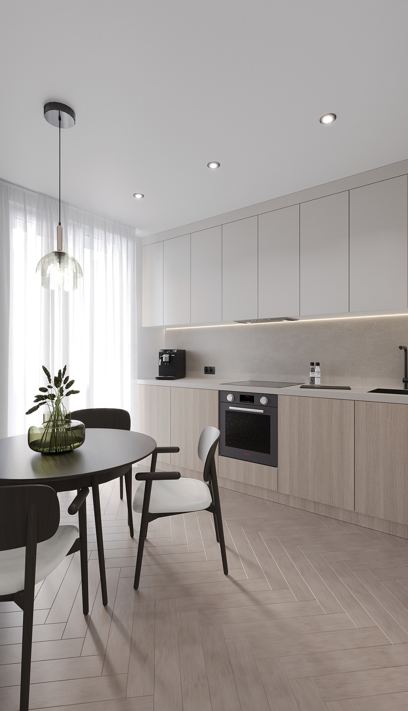 kitchen design 3ds max visualization interior design  corona moderninterior lightinterior naturalmaterials