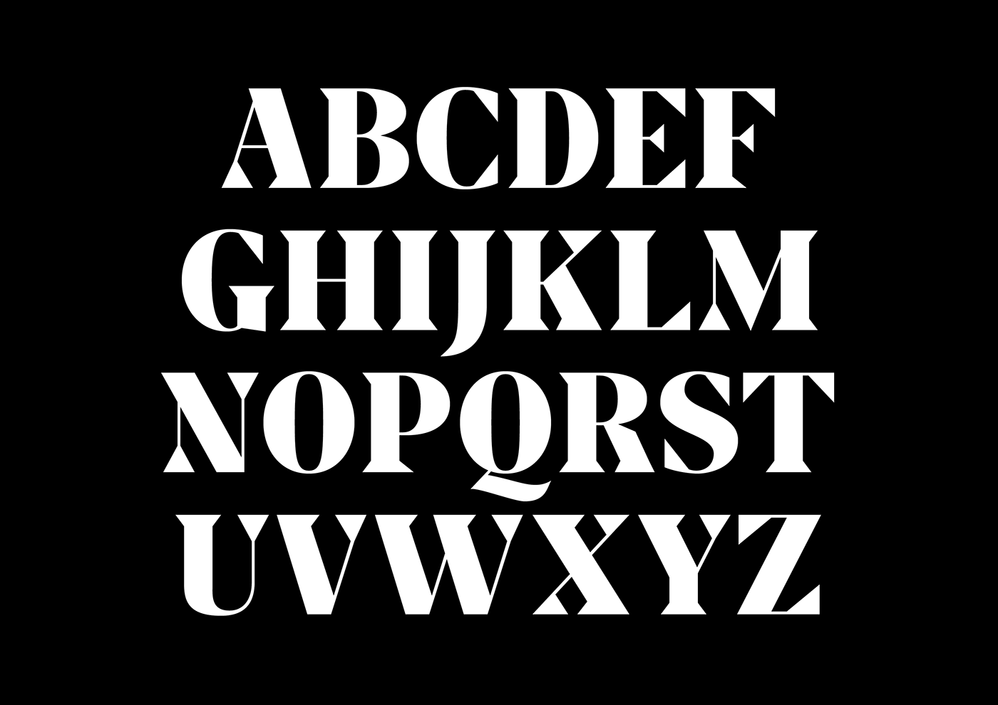 monitor Display contrast Typeface Sharp triangular serif bold editorial font