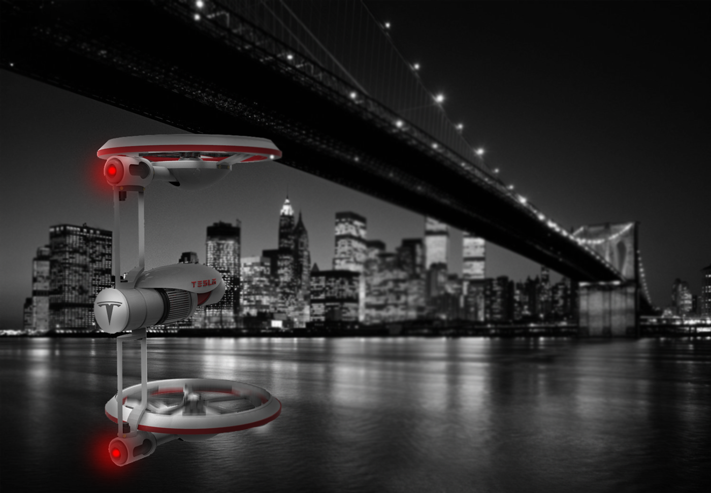tesla drone design inspire