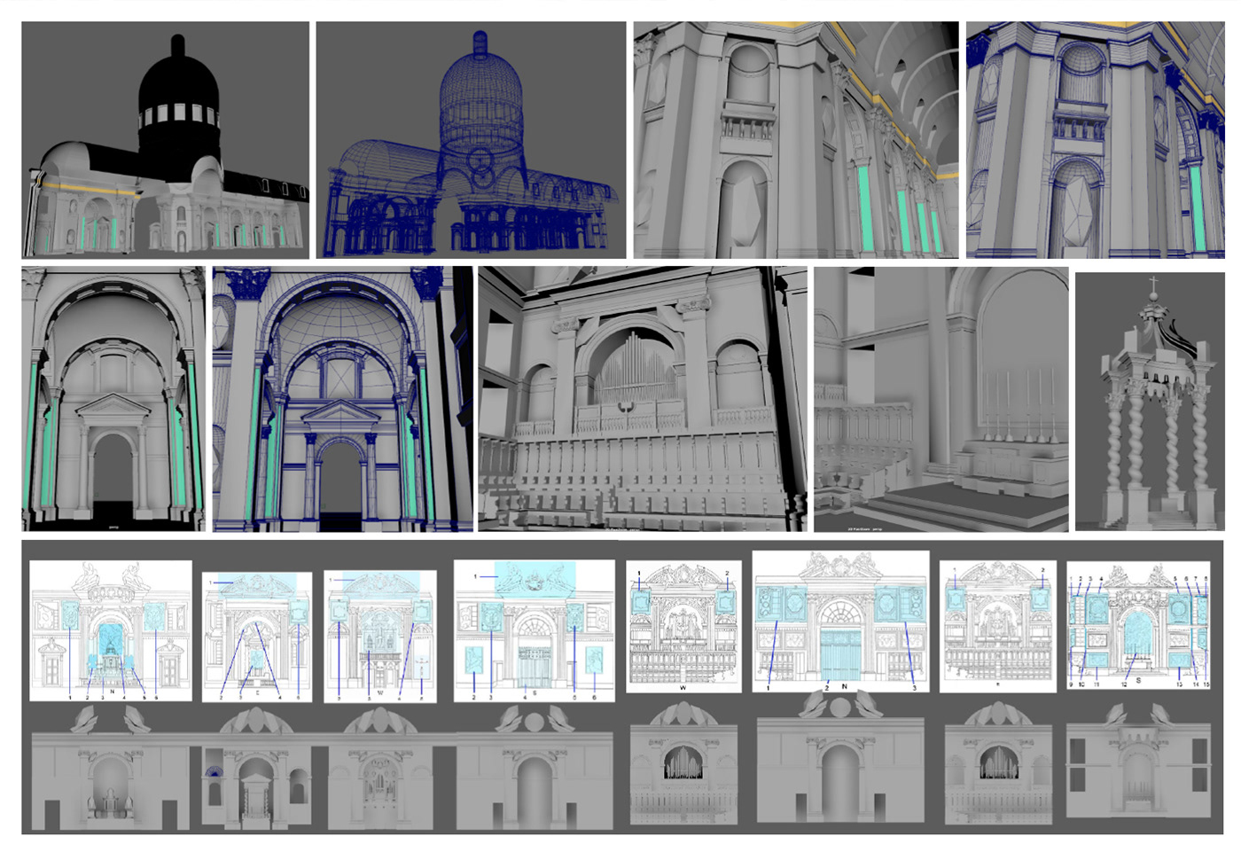 metaverse church 3D model modeling Render architecture visualization modern 3D Unreal Engine