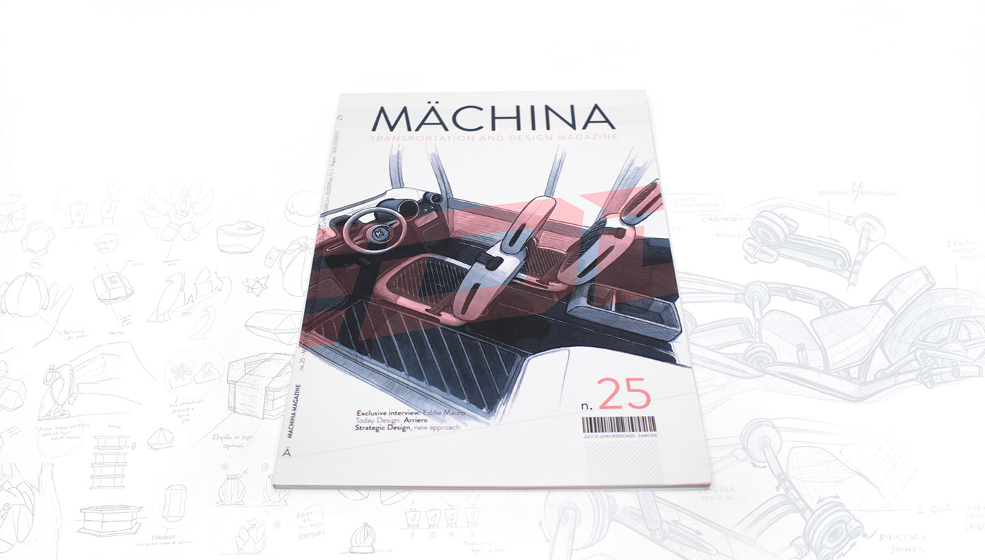 portfolio magazine Layout Design sketching Drawing  3D Modelling Guide machina transportation car