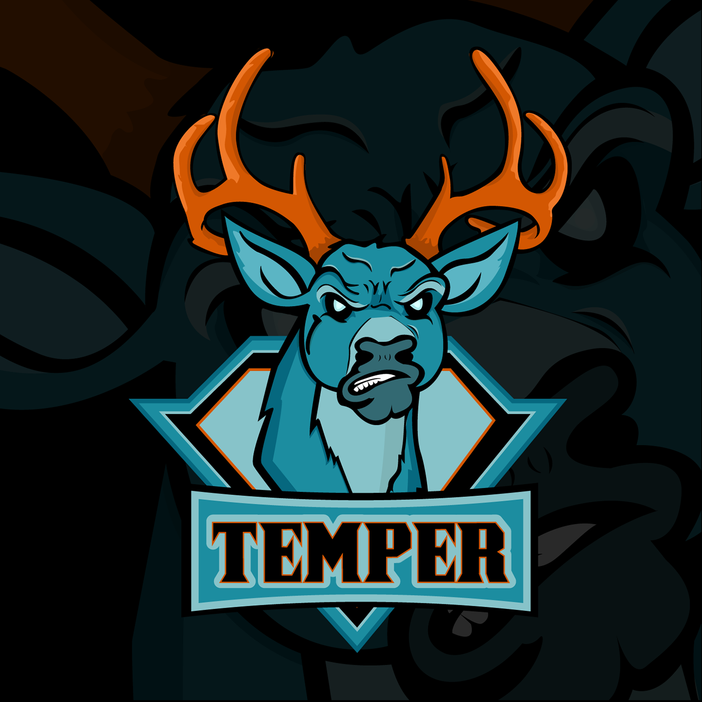 Twitch temper branding  deer Gaming Gamer