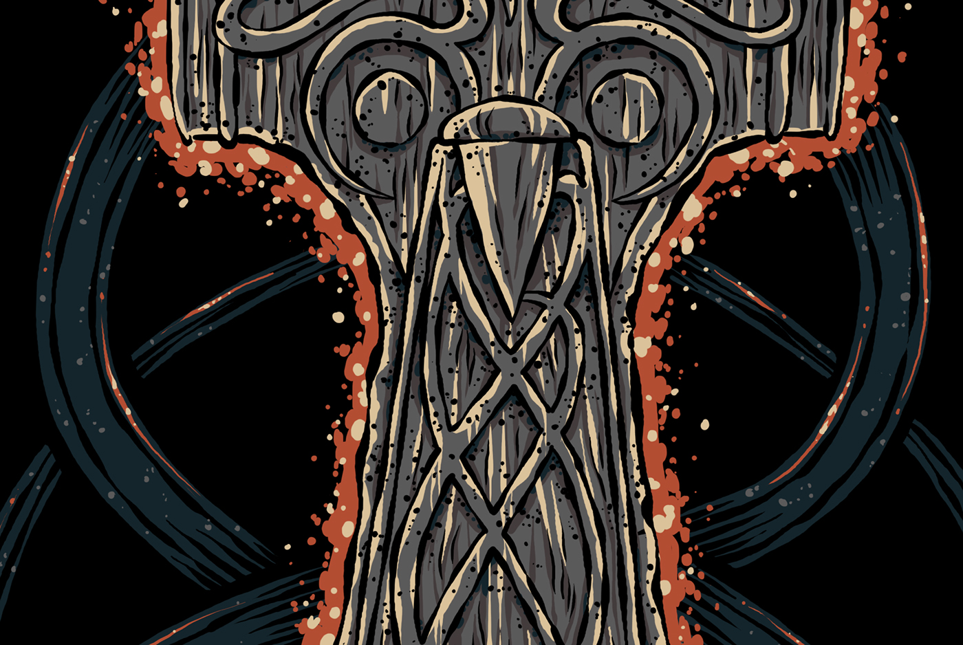 Mjolnir hammer Norse Odin viking metal Merch merchandise chris honeywell shirt