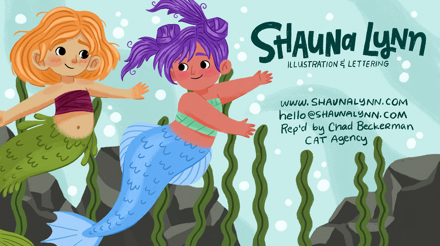 Character design  childrensbookillustration Digital Art  digital illustration Handlettering lettering mermaid mermay painting   picturebook