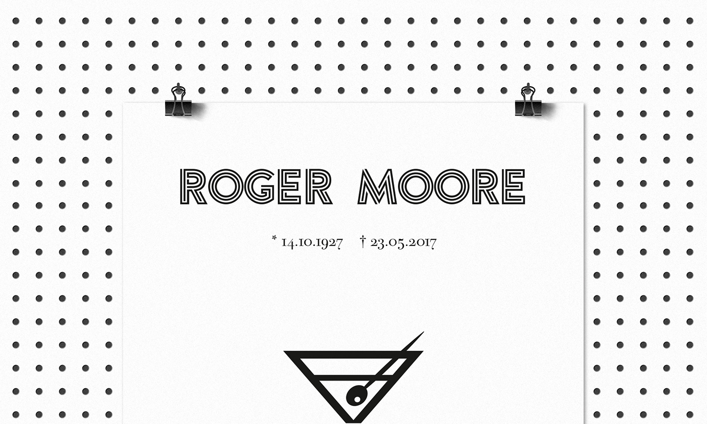 james bond Roger Moore grafinesse poster plakat Kunstplakat kunst Film   RIP art