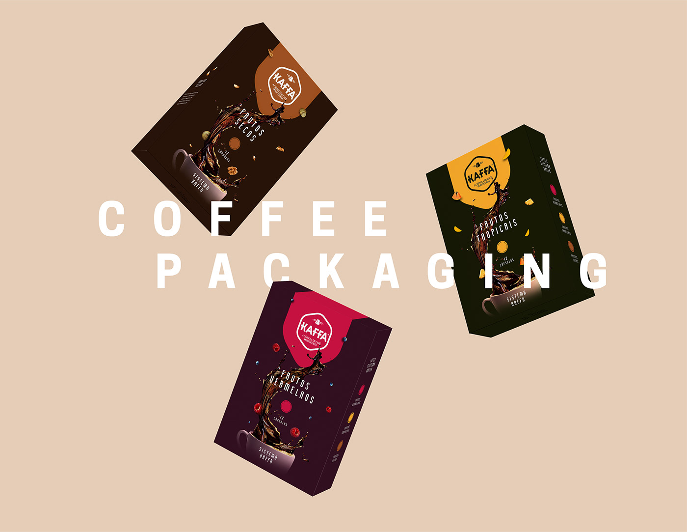 Packaging package branding  Coffee Fruit flavour design graphicdesign creative packagingdesign