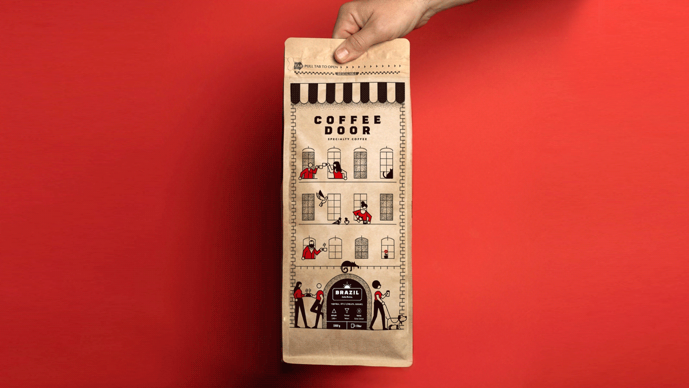 Coffee ILLUSTRATION  logo logo animation packaging design vector