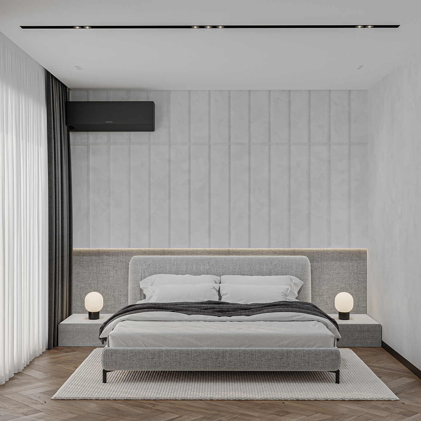 bedroom interior design  visualization 3ds max corona Render modern