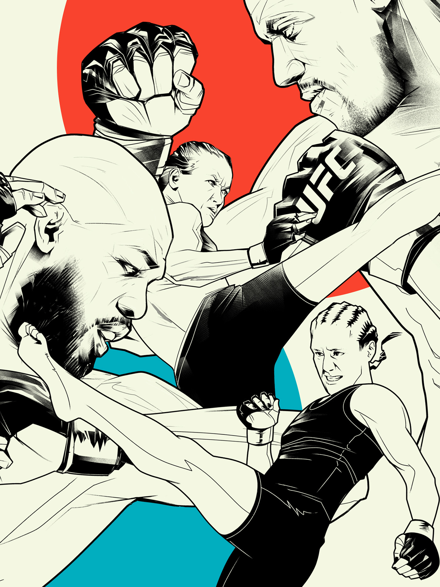 poster sports poster UFC MMA UFC ART fight poster jonjones ufc285 poster art Poster Design