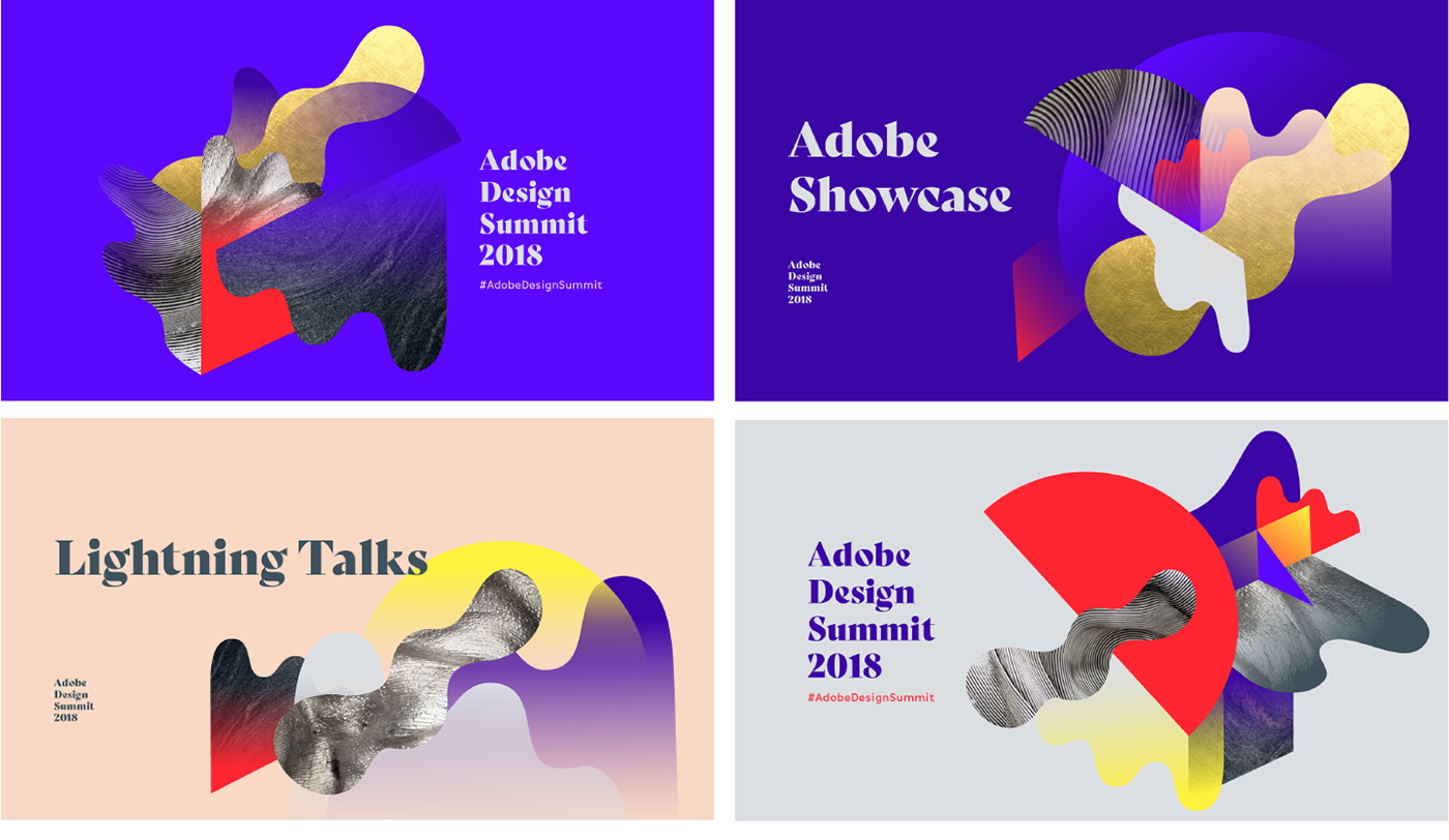 branding  adobe Adobe Design summit Adobe Event graphic design  environmental design design system conference branding