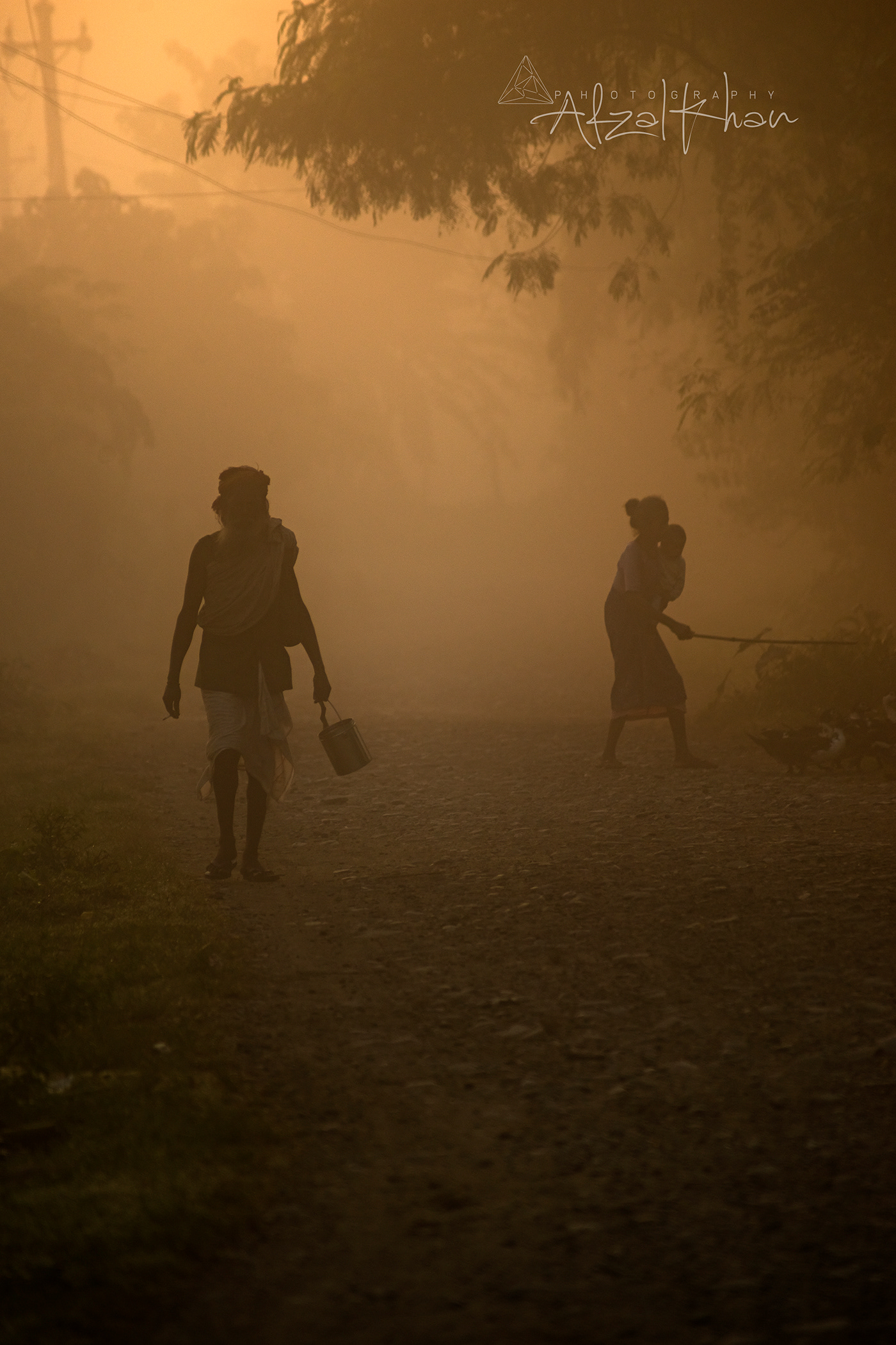 artistic fog light mist monk MORNING mother nepal Silhouette story