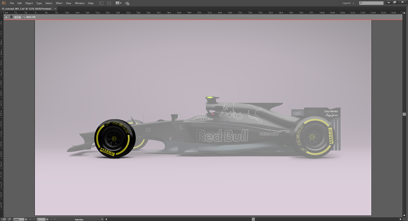 f1 concept Vectorization speed race Formula 1 Red Bull