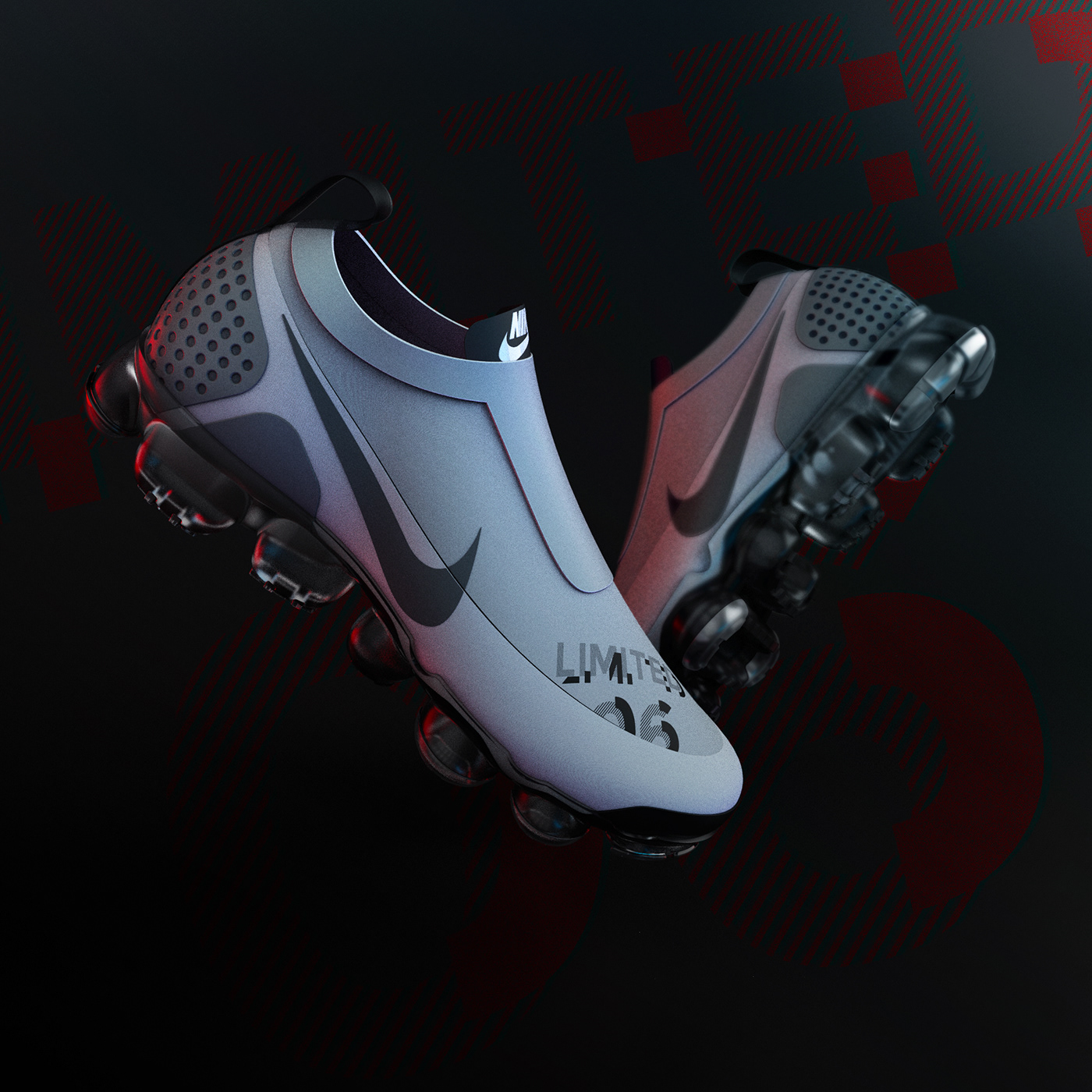 Nike productdesign . design industrialdesign vapormax keyshot Keyshot8 Render